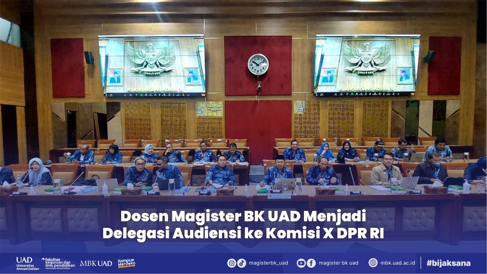 Dosen Magister BK UAD Menjadi Delegasi Audiensi ke Komisi X DPR RI