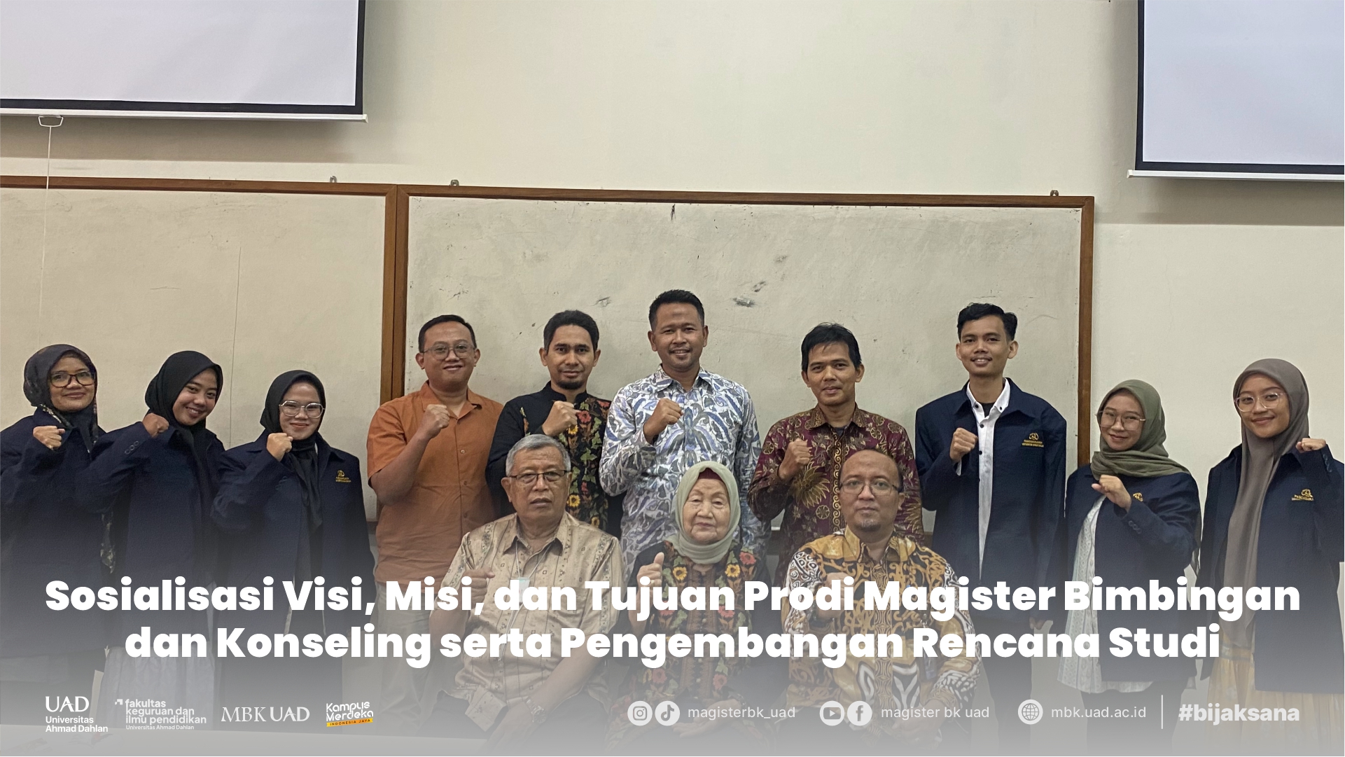 Sosialisasi Visi, Misi, dan Tujuan Prodi Magister Bimbingan dan Konseling serta Pengembangan Rencana Studi