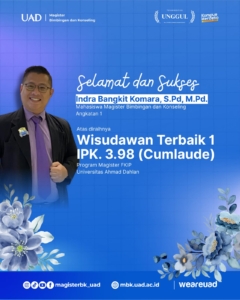 Wisudawan Terbaik FKIP UAD Raih IPK 3,98 Dari Magister BK