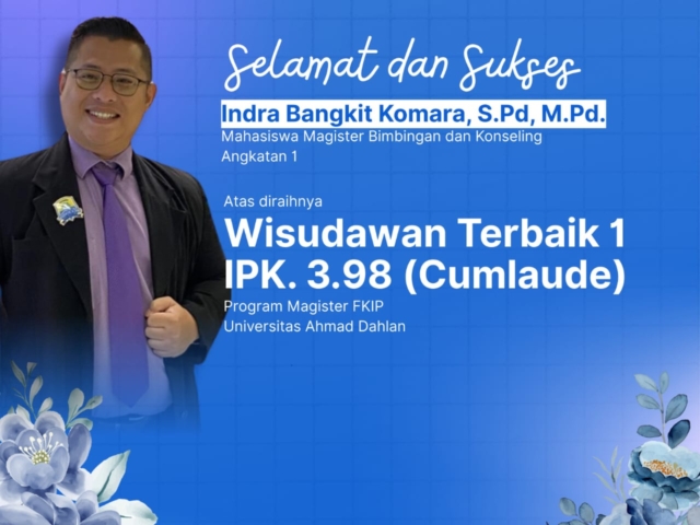 Wisudawan Terbaik FKIP UAD Raih IPK 3,98 Dari Magister BK