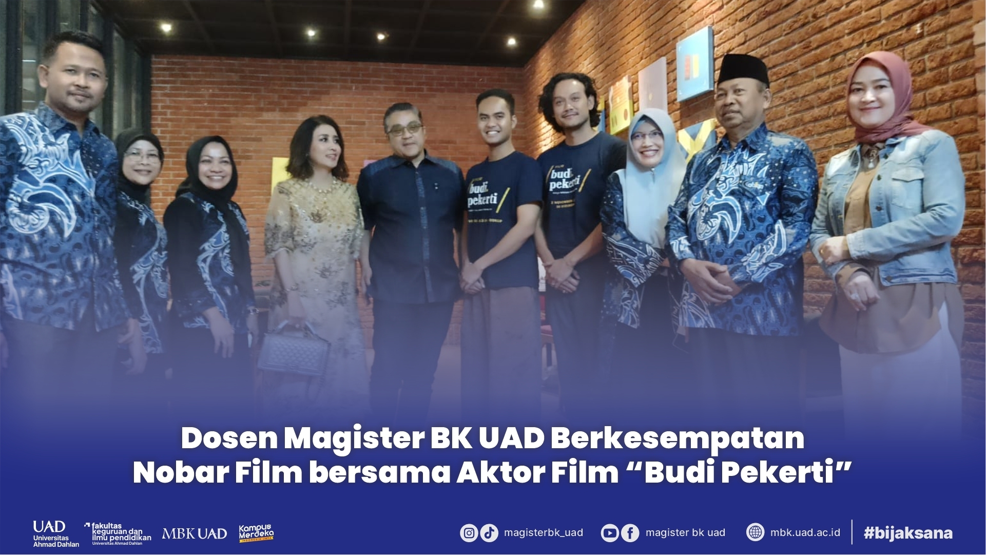 Sempatkan Menonton Bersama Pemeran Film “Budi Pekerti”