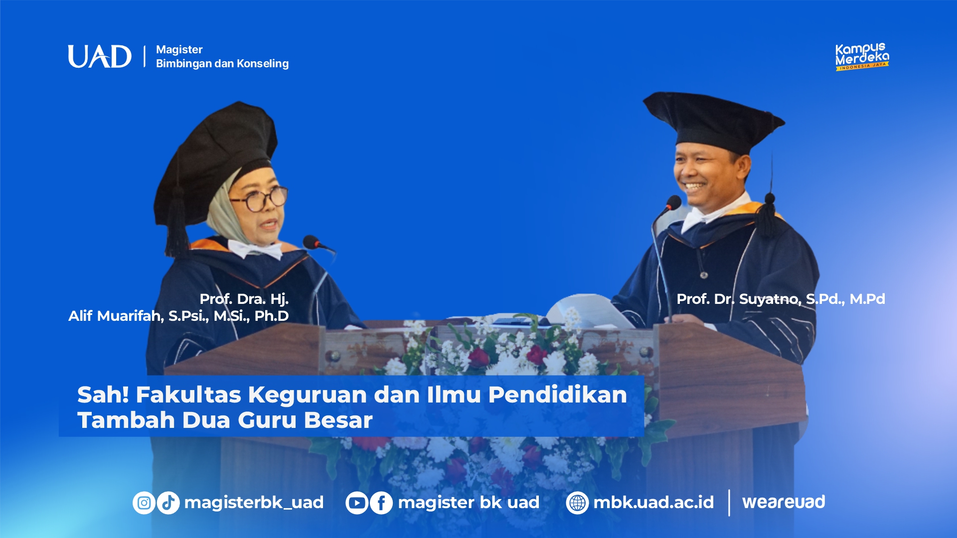 pengukuhan guru besar di ampitarium